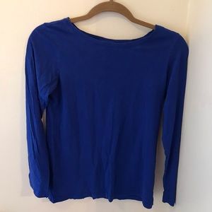 Blue Long-Sleeve T-shirt